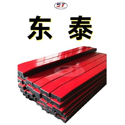 煤礦用皮帶輸送機(jī)進(jìn)料口減震緩沖床 耐沖擊鋼制卡槽緩沖條聚乙烯緩沖條